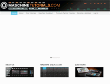 Tablet Screenshot of maschinetutorials.com